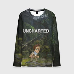 Лонгслив мужской Uncharted На картах не значится, цвет: 3D-принт