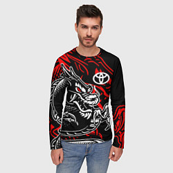 Лонгслив мужской TOYOTA DRAGON ТОЙОТА ДРАКОН, цвет: 3D-принт — фото 2