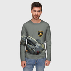 Лонгслив мужской Lamborghini concept 2020, цвет: 3D-принт — фото 2