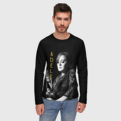 Лонгслив мужской Певица Adele, цвет: 3D-принт — фото 2