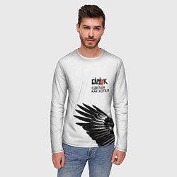 Лонгслив мужской Бардак-Сделай, как хотел White Theme, цвет: 3D-принт — фото 2