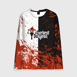Лонгслив мужской Darkest Dungeon DD Black White Logo, цвет: 3D-принт
