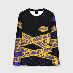 Мужской лонгслив LAKERS LOGO БРЫЗГИ КРАСОК