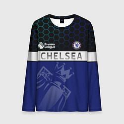 Лонгслив мужской FC Chelsea London ФК Челси Лонон, цвет: 3D-принт