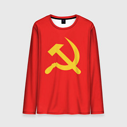 Лонгслив мужской Красный Советский союз, цвет: 3D-принт