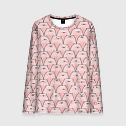 Лонгслив мужской Пухлые хрюни, цвет: 3D-принт
