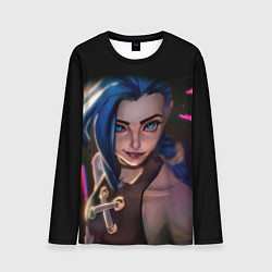 Лонгслив мужской Jinx - Джинкс Паудер, цвет: 3D-принт