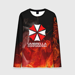 Мужской лонгслив Umbrella Corporation пламя