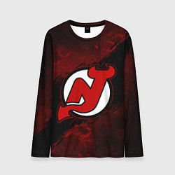 Мужской лонгслив New Jersey Devils, Нью Джерси Девилз