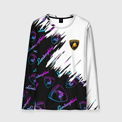 Мужской лонгслив Lamborghini pattern gradient