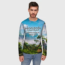 Лонгслив мужской Horizon Forbidden West Хоризон Запретный Запад, цвет: 3D-принт — фото 2