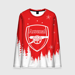 Мужской лонгслив FC ARSENAL WINTER ФК АРСЕНАЛ ЗИМНИЙ СТИЛЬ