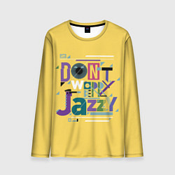 Лонгслив мужской Джаз Jazz, цвет: 3D-принт