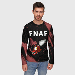 Лонгслив мужской FIVE NIGHTS AT FREDDYS - ФОКСИ Краска, цвет: 3D-принт — фото 2