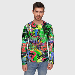 Лонгслив мужской Граффити с черепами, цвет: 3D-принт — фото 2