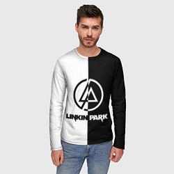 Лонгслив мужской Linkin Park ЧБ, цвет: 3D-принт — фото 2