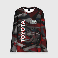 Лонгслив мужской Toyota тойота abstraction, цвет: 3D-принт