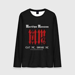 Лонгслив мужской Marilyn Manson MM, цвет: 3D-принт