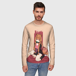 Лонгслив мужской Raccoon andTanuki, цвет: 3D-принт — фото 2