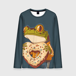 Лонгслив мужской Лягуха с пряником, цвет: 3D-принт