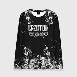 Мужской лонгслив LED ZEPPELIN texture вода