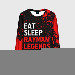 Мужской лонгслив Eat Sleep Rayman Legends Repeat Брызги