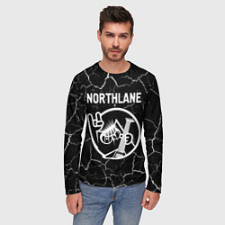 Лонгслив мужской Northlane - КОТ - Трещины, цвет: 3D-принт — фото 2