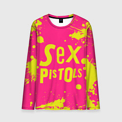 Лонгслив мужской Sex Pistols Yellow Logo, цвет: 3D-принт