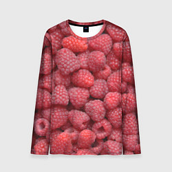 Лонгслив мужской Малина - ягоды, цвет: 3D-принт
