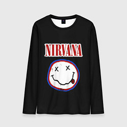 Мужской лонгслив Nirvana гранж