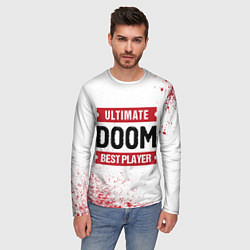 Лонгслив мужской Doom: красные таблички Best Player и Ultimate, цвет: 3D-принт — фото 2