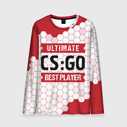 Лонгслив мужской CS:GO: красные таблички Best Player и Ultimate, цвет: 3D-принт