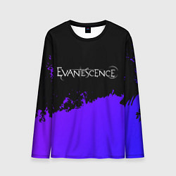 Мужской лонгслив Evanescence Purple Grunge