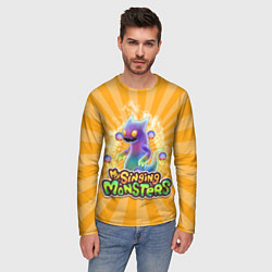 Лонгслив мужской My Singing Monsters Вужас, цвет: 3D-принт — фото 2