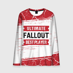 Лонгслив мужской Fallout: красные таблички Best Player и Ultimate, цвет: 3D-принт