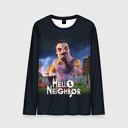 Мужской лонгслив Hello Neighbor игра Привет сосед
