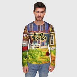 Лонгслив мужской Hello Neighbor: Дом, цвет: 3D-принт — фото 2