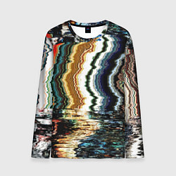 Лонгслив мужской Glitch pattern - fashion trend, цвет: 3D-принт