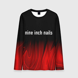 Лонгслив мужской Nine Inch Nails Red Plasma, цвет: 3D-принт