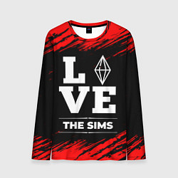 Мужской лонгслив The Sims Love Классика
