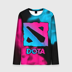 Лонгслив мужской Dota Neon Gradient, цвет: 3D-принт