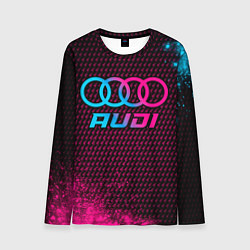 Лонгслив мужской Audi - neon gradient, цвет: 3D-принт