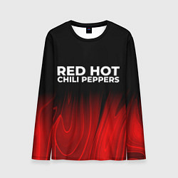 Лонгслив мужской Red Hot Chili Peppers red plasma, цвет: 3D-принт