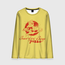 Лонгслив мужской Stranger Things 4 - Surfer boy pizza, цвет: 3D-принт