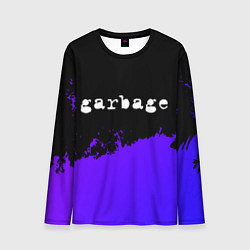 Мужской лонгслив Garbage purple grunge