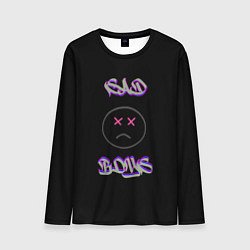 Лонгслив мужской Sad Boys логотип, цвет: 3D-принт