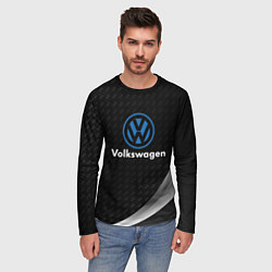 Лонгслив мужской Volkswagen абстракция, цвет: 3D-принт — фото 2