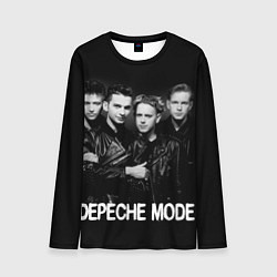 Мужской лонгслив Depeche Mode - black & white portrait
