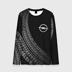 Лонгслив мужской Opel tire tracks, цвет: 3D-принт