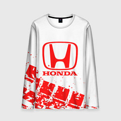 Мужской лонгслив Honda - красный след шины